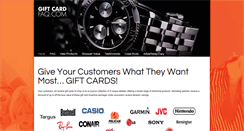 Desktop Screenshot of giftcardfaq.com