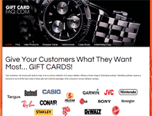 Tablet Screenshot of giftcardfaq.com